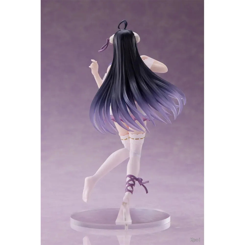 16CM Albedo Figure Anime OVERLORD Animation Maid Outfit Pajamas Style Model Toy Gift Collection Decoration Ornaments PVC