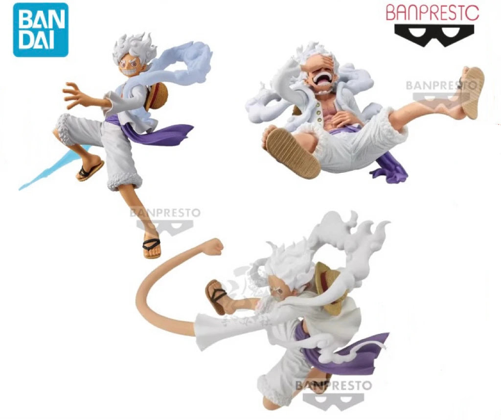 Bandai SHF One Piece Nika Action Figure - Luffy Collectible Model Toy for Boys Birthday Gift Ornament