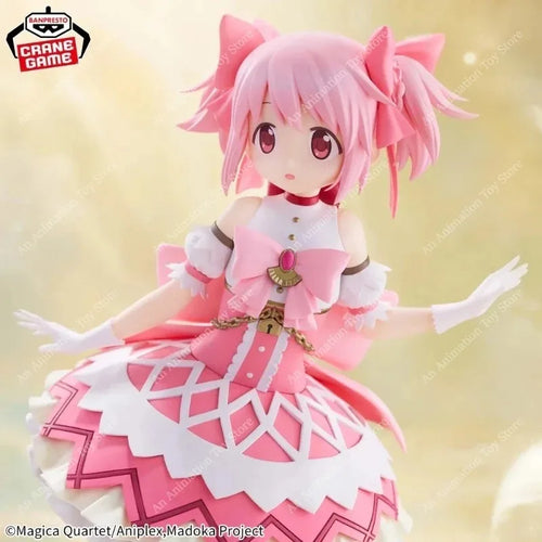 100% Original Banpresto Bandai Puella Magi Madoka Magica Kaname Madoka Battle Ver. PVC Anime Figure Collectible Home Decor Gift