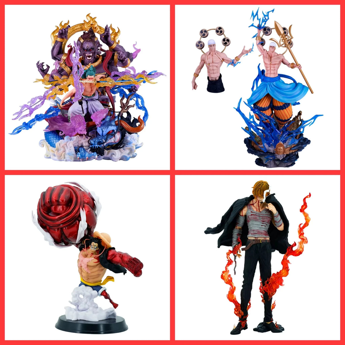 One Piece Anime PVC Figure Blind Box 5-30cm Big Middle Mini Size Luffy Zoro Sanji Character Model Surprise Gift for Collector