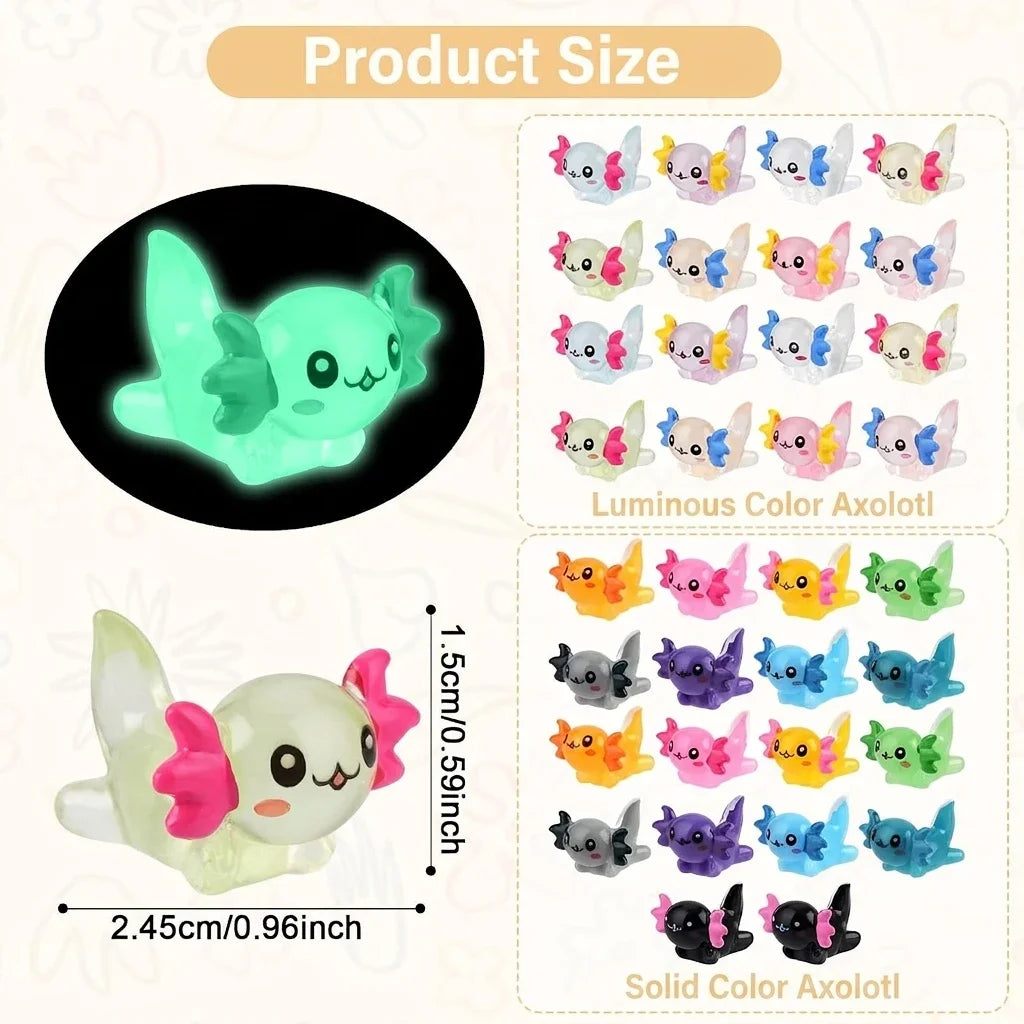 10Pcs Miniature Salamander Figurines Tiny Animal Ornaments for Fairy Garden Plant Pot Fish Tank Decor Mini Landscape Accessories