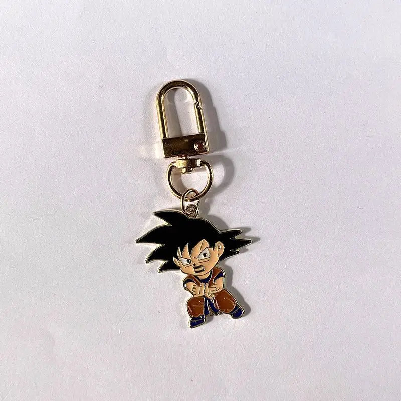 Dragon Ball cartoon cute anime character pendant keychain Dragon Ball charm backpack zipper pull anti-lost small gift for boys