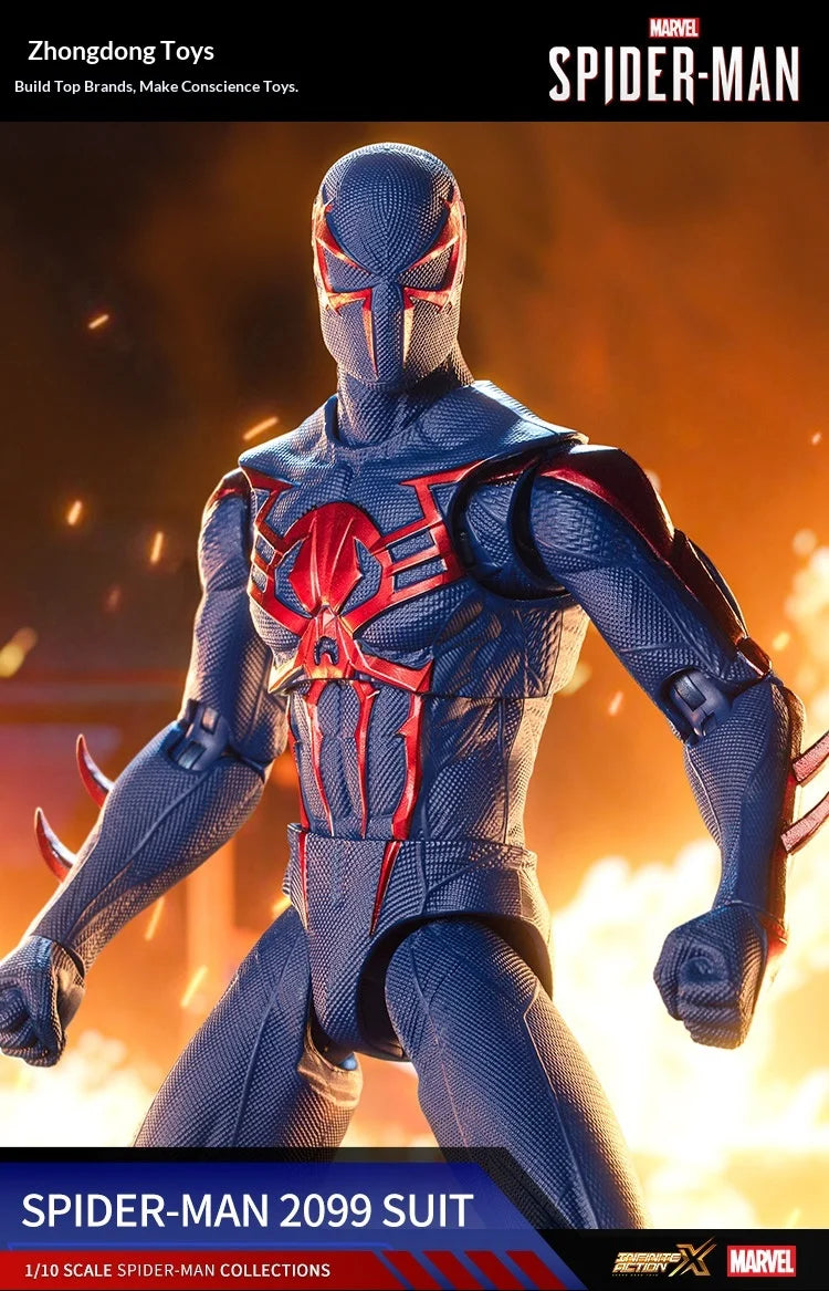 Zd Toys Marvel Spider Man Action Figure Ps4 Game Version Full Articulated Collectible Model For Display