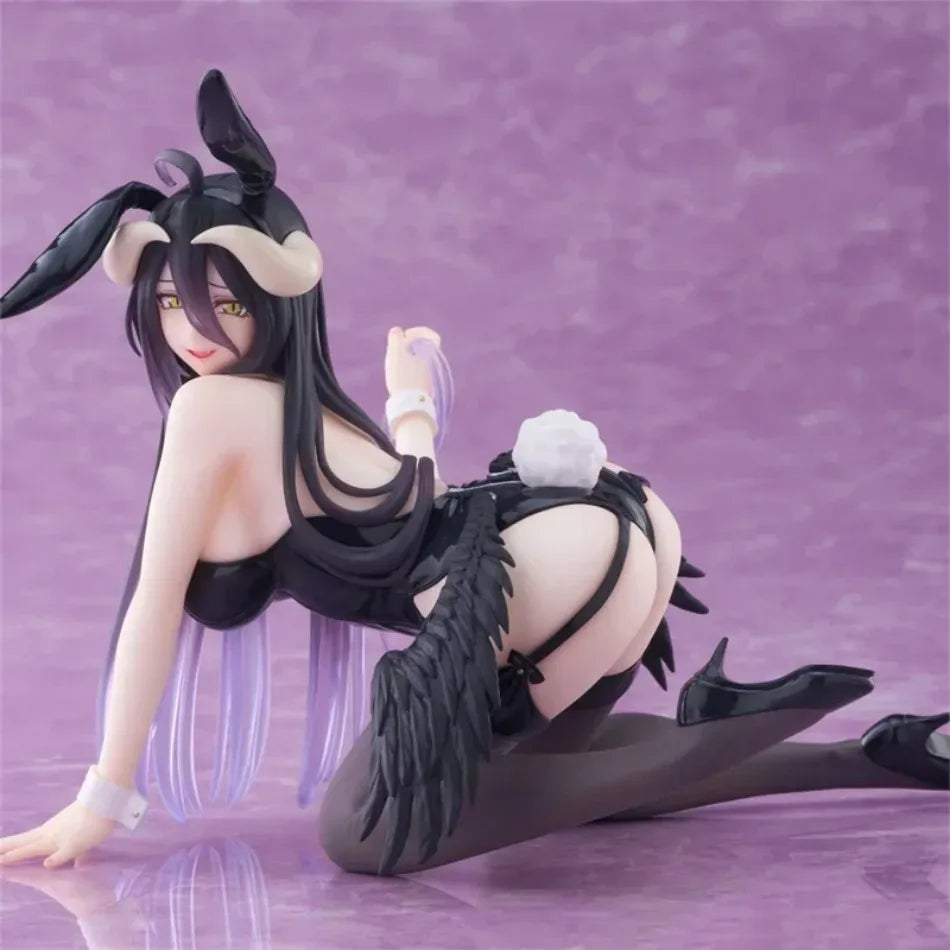 13CM Anime  Figure albedo Bunny Girl Kneeling Anime Model Toys Gifts Collection Decoration Ornaments PVC
