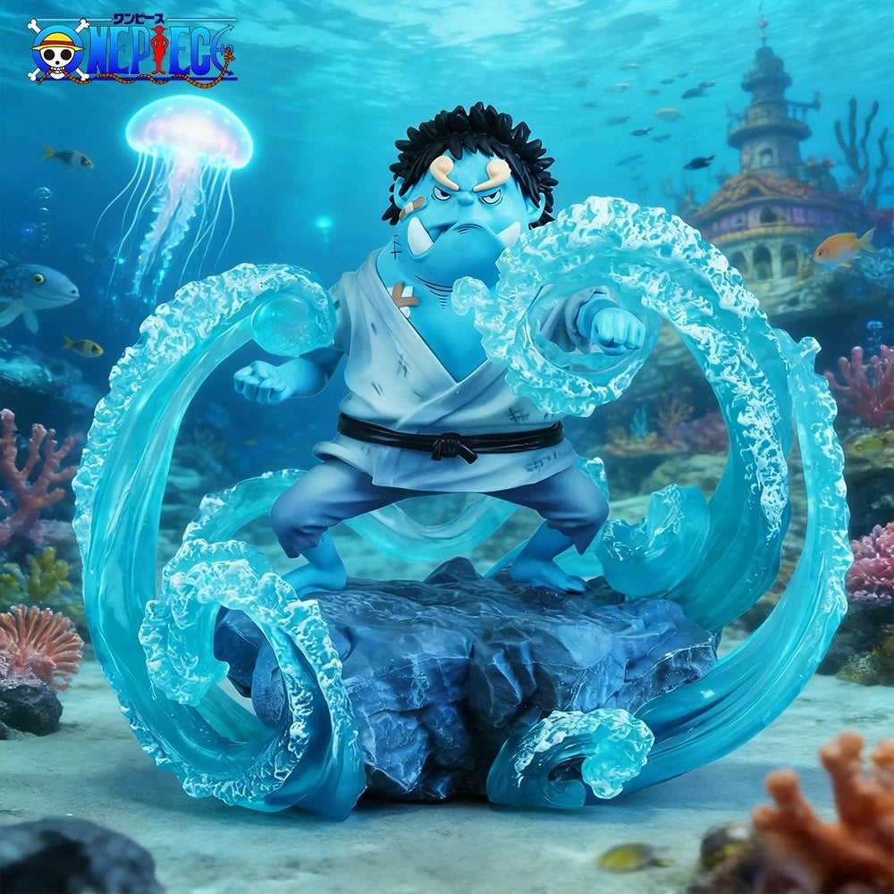 14.5cm/5.71in Anime One Piece Figure Jinbe Action Figures Pvc Statue Desktop Ornamen Collection Model Toys Gifts