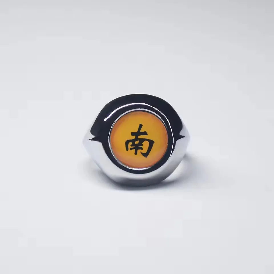 Hot Anime Ring Cosplay Akatsuki Itachi Pain Metal Finger Adult Ninja Props Accessories Cool  Jewelry Gift Adjustable Size