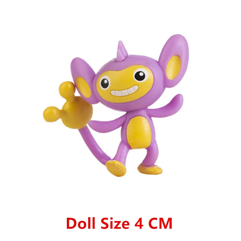 Pokemon Cartoons Anime Figure Pikachu Charmander Eevee Squirtle Cosplay Toys Model Figure Collection Dolls Birthday Gift