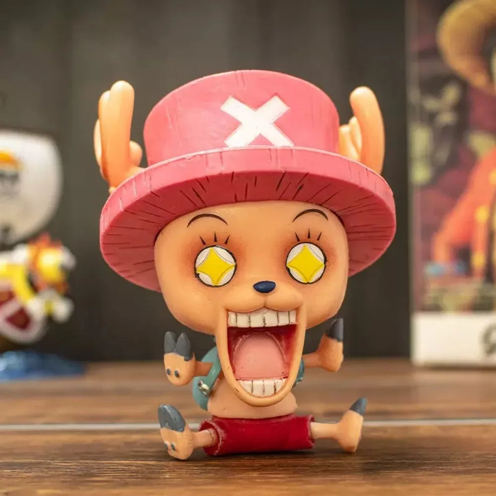 7-10cm Anime ONE PIECE Figure Franky/Brook/Jinbe/Chopper/SanjiRobin/Usopp/Nami/Zoro Action Figures Pvc Collection Model Toy Gift