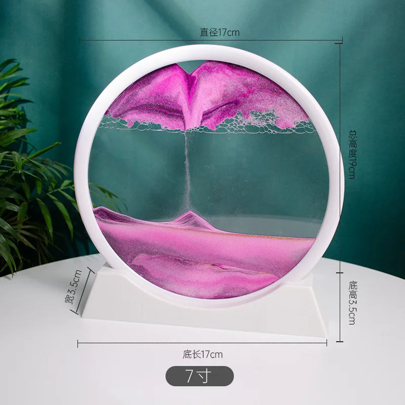 3d Quicksand Painting Desktop Ornaments Home Living Room Decoration Ecological Quicksand Painting Craft Decorations