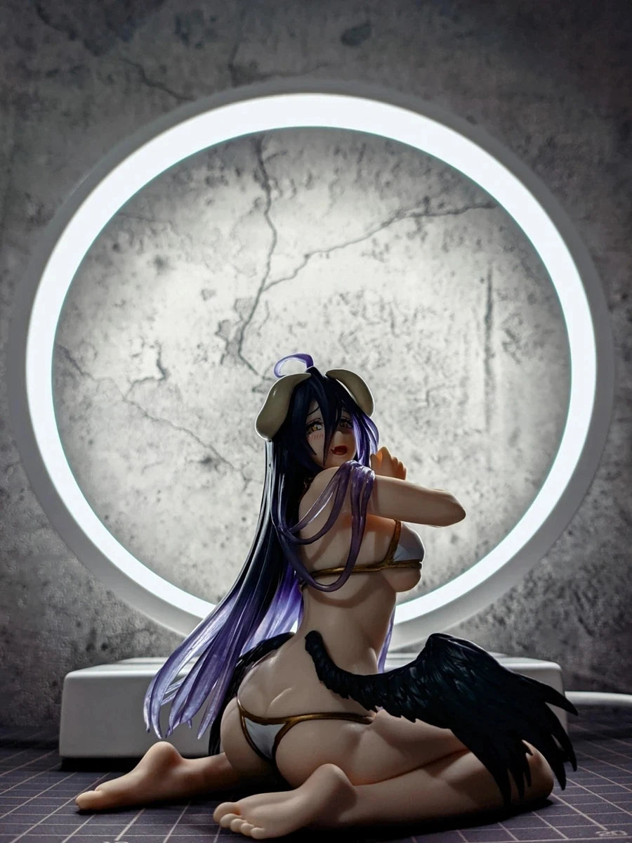 13cm Hentai Figure OVERLORD Anime Figure Desktop Cute Swimsuit Albedo Action Figure Collection Model Toy Fans Birthday Gift