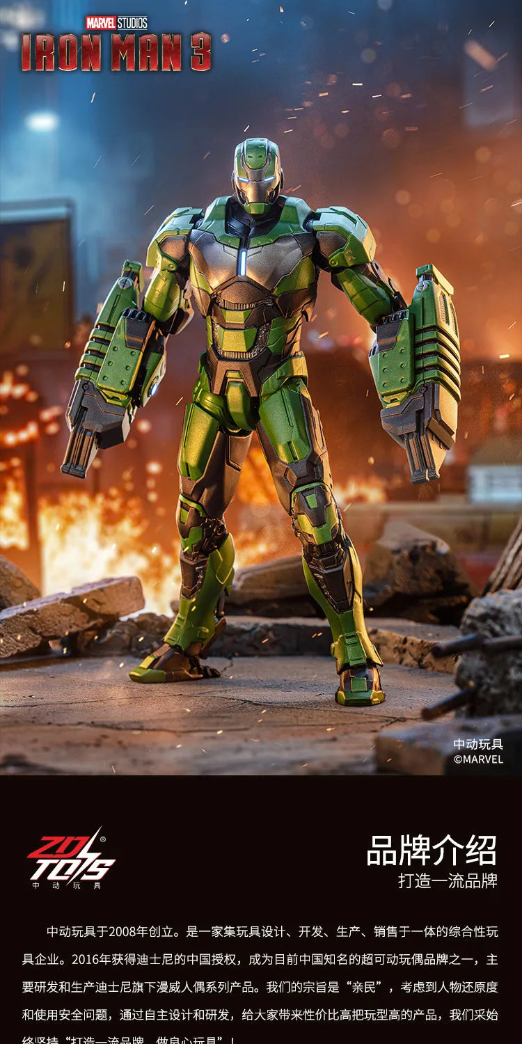 ZDTDS   Iron Man MK26 Gamma Action Figure Joint Movable Collectible Model Desktop Display Gift For Adult Fans