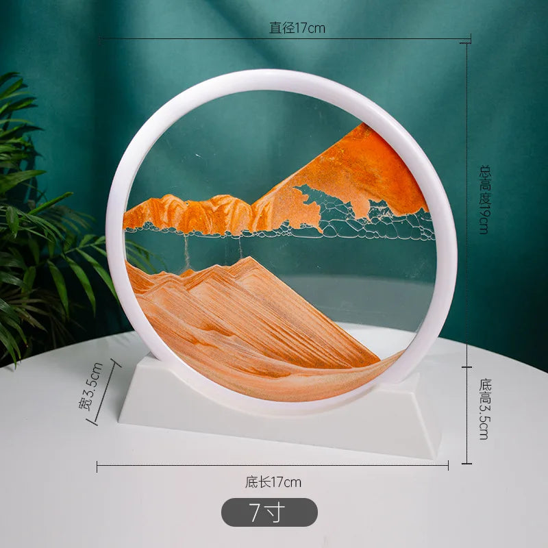 3d Quicksand Painting Desktop Ornaments Home Living Room Decoration Ecological Quicksand Painting Craft Decorations