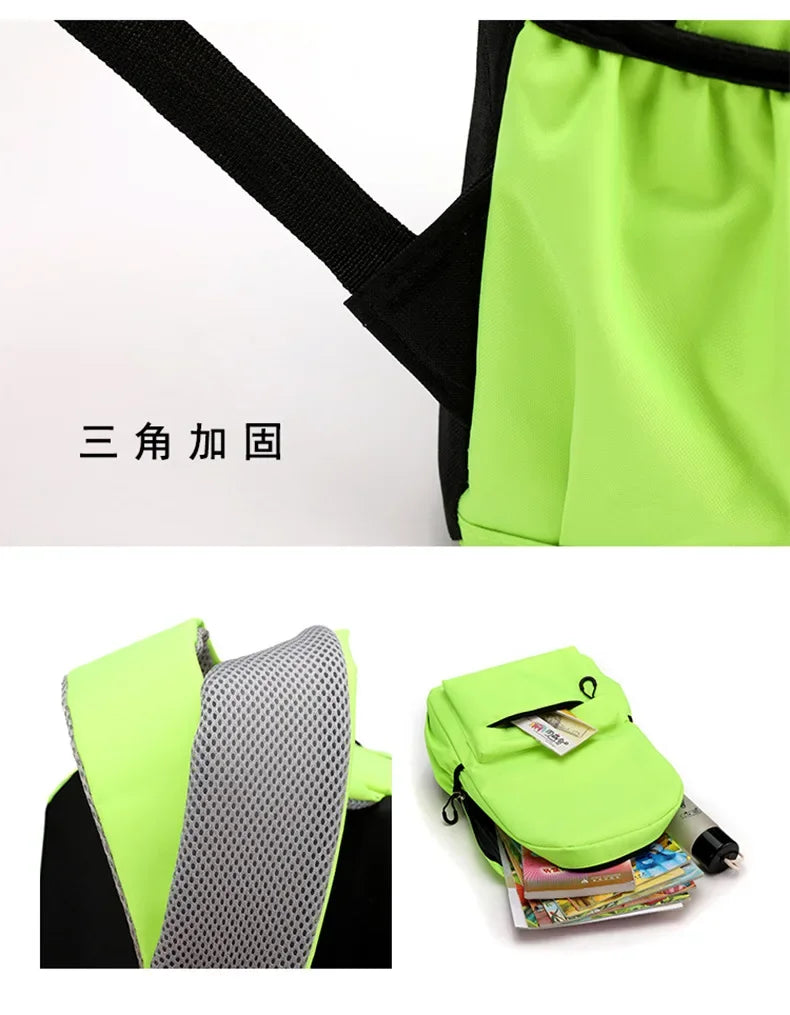 Anime Figure Backpack Printed Schoolbag Student Supplies Large Capacity Bookbag Cute Portable Colorful Knapsack Men Women Gift