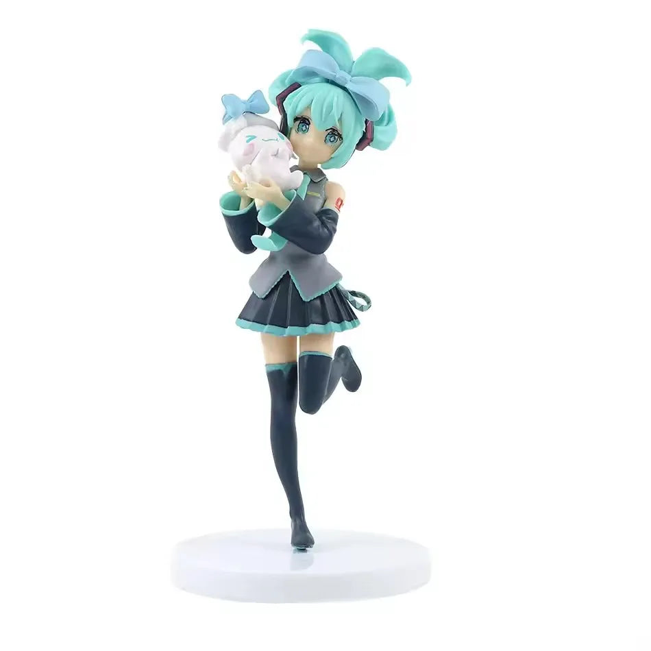 2026 Hot sale 11-21cm Desktop Cute Hatsune Miku Kwaii Style Anime Figure Toys PVC Model Collector Doll Birthday Gift
