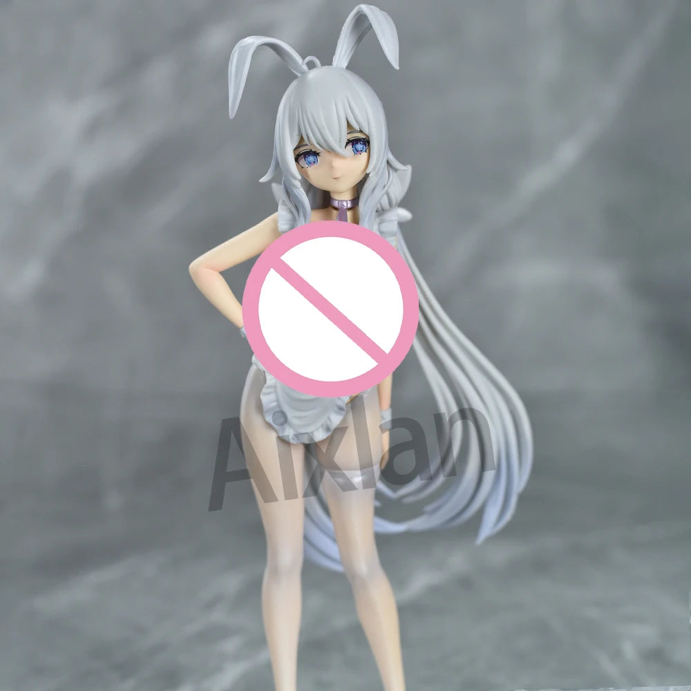 Aixlan Azur Lane Figure MNF Le Malin 26cm Lazy White Rabbit PVC Action Figure Amine Adult Anime Girl Statue Collectible Figurine