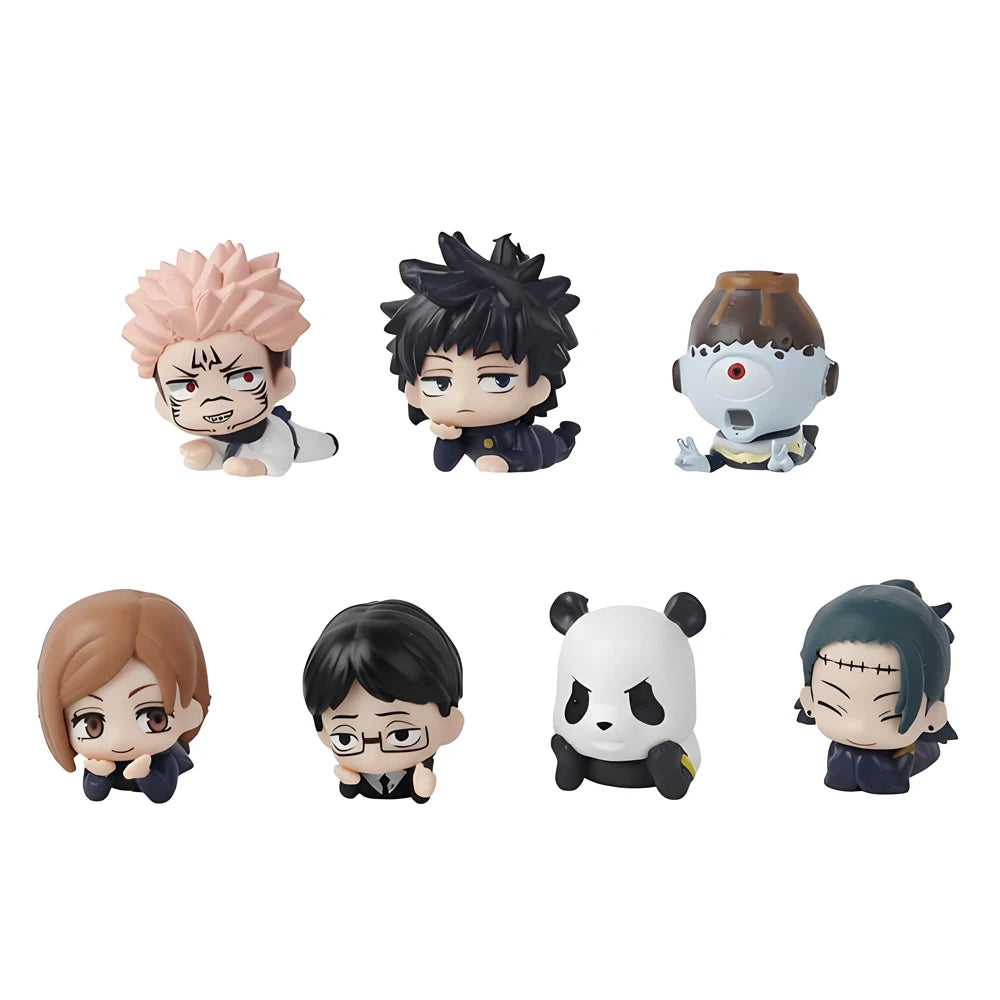 14pcs Anime 7pcs  Jujutsu Kaisen Satoru Kugisaki Sukuna Geto Suguru Gojo Itadori Yuji Megumi Figure Cute Toys Collection Model
