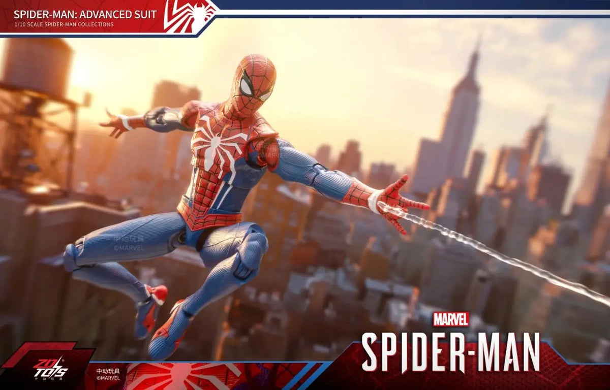 ZD Toy Iron Spider Man Advanced suit legends No Way Home Peter Parker Gold Black Red Model Action Figure Adult Collectible Toy