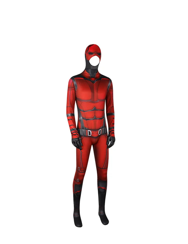 Anime Daredevil Costume Cosplay Spandex Halloween Costume Daredevil Superhero Zentai Suits Men Outfits Bodysuit