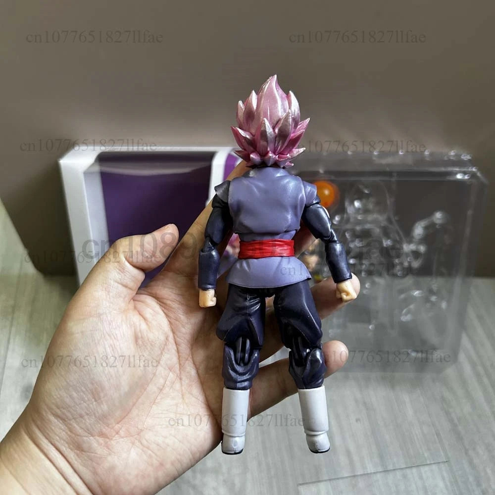 Dragon Ball Z Super Saiyan Rose Goku Black Action Figure Model Toys Joint Movable Gift For Friends Room Decor Christmas Present