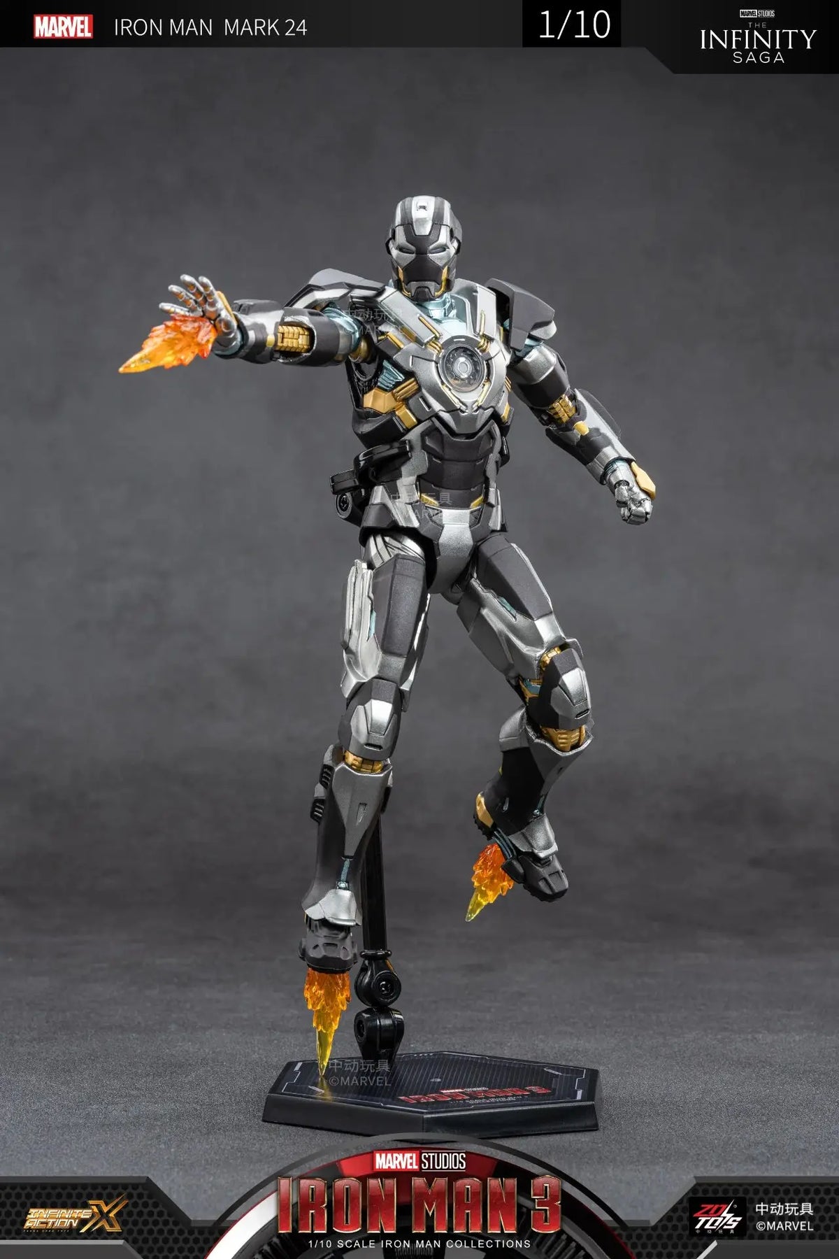 ZD Toys Iron Man Action Figure Mark 35 Red Snapper Iron Man MK 24 MK 22 MK 47 Tony Stark Ironman Figure Action Collect Toy Gift