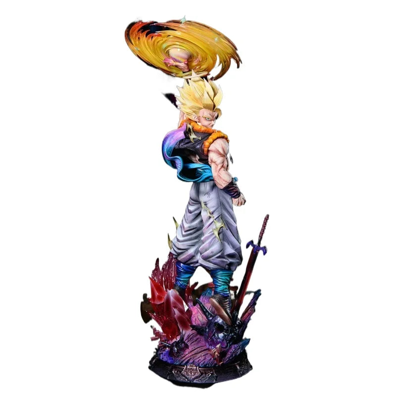 Jt Studio Dragon Ball 45cm Gogeta Statue - Cloudrise Version With Triple Interchangeable Heads Premium Gk Collectible Model Toys