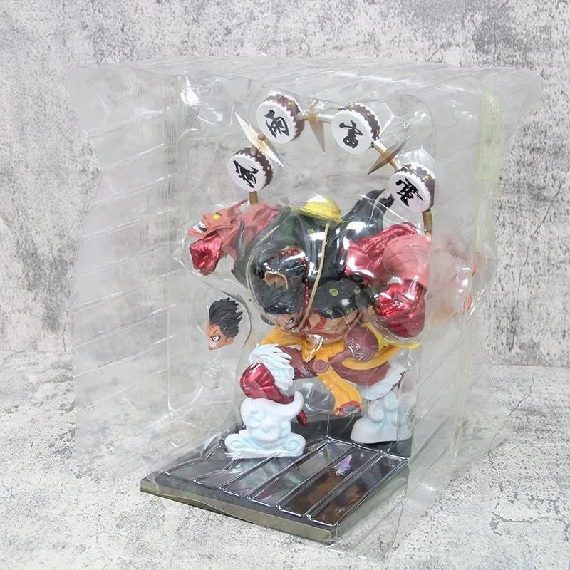 Bandai Action One Piece Anime Figure Luffy Model Doll Collection Decoration Children's Gifts Desktop Ornaments Japanese Kids Toy
