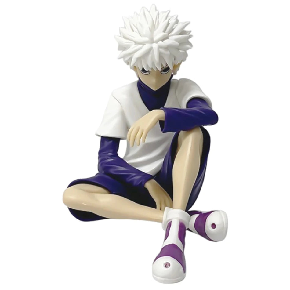 PG Hunter×Hunter GON FREECSS Killua Zoldyck Action Figure Noodle Stopper Anime Killua Figure Statue Car Ornaments PVC Model Toys