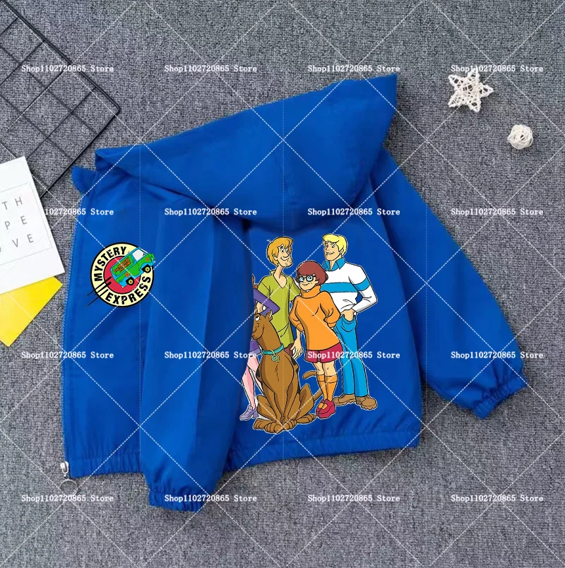 Scooby-Doo Coat Windbreaker Zipper Clothes Breathable Soft Hooded Game Cartoon Anime Figure Spring Autumn Jacket Birthday Gift