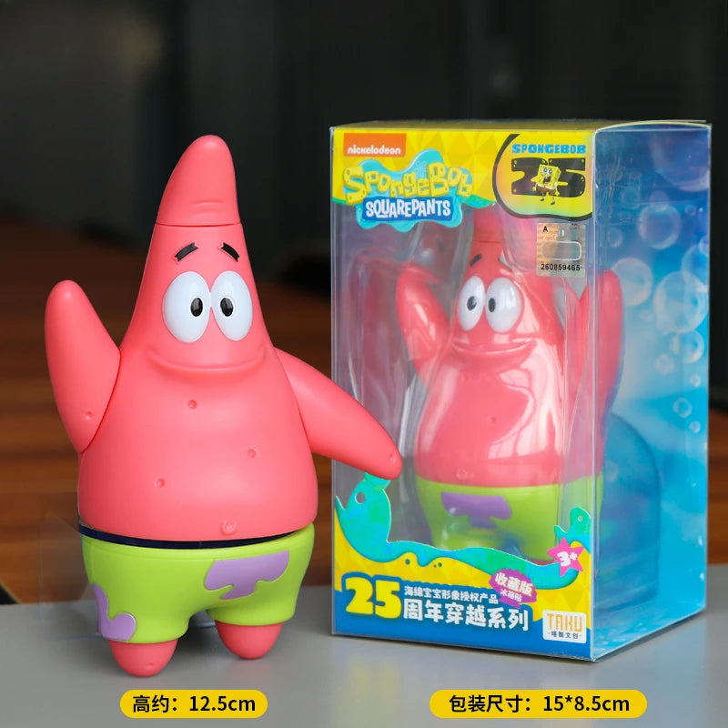 SpongeBob SuqarePants 25th Anniversary Series  Refrigerator Magnet Toy Magnetic Detachable Action Figures Collect Ornaments