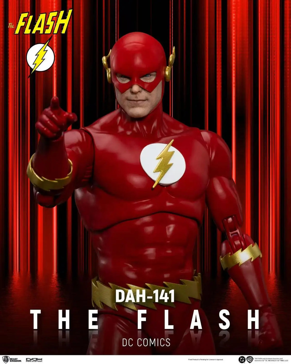 8Inch Original DC Beast Kingdom DAH-140 Green Lantern 141 The Flash 142 Superman 143 Batman Action Figures Collection Gift Toys