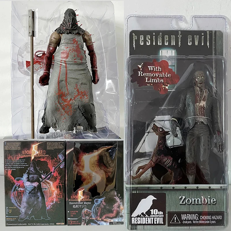 Chris Redfield Figure Hunk Biohazard Zombie Biohazard Executioner Majini Action Figure Toy Horror Gift For Halloween Doll
