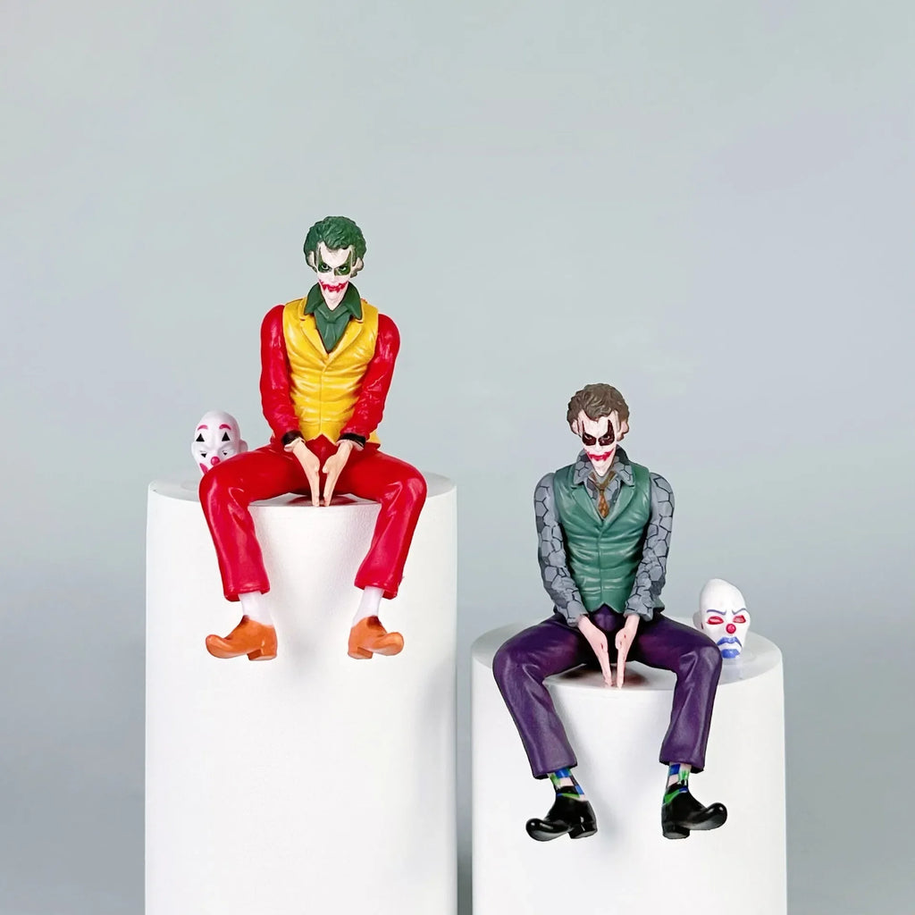 Joker & Harley Quinn PVC Sitting Exquisite Figure, Desktop & Car Decoration Ornament, Birthday & Holiday Gift