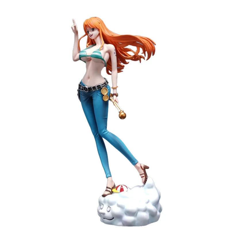 In Stock C2 Toys 25cm One Piece Anime Figures Nami Figures Two Years Later The Straw Hat Troupe Figures Pvc Statue Gifts Toys