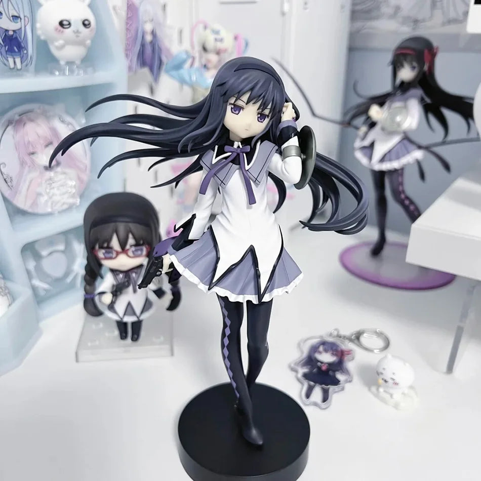 18CM Puella Magi Madoka Magica Aniem Figure Akemi Homura Magic Girl PVC Anime Action Figures Model Anime Cartoon Model Toy Gift