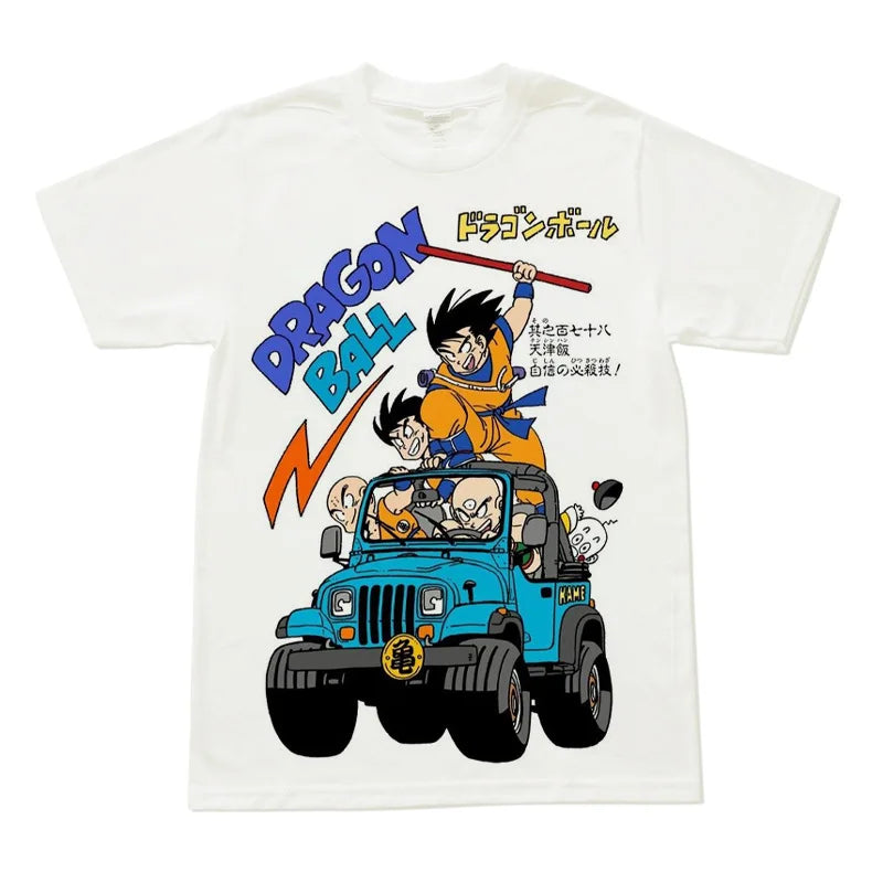 Dragon Ball Anime Harajuku Print T Shirt Figure Son Goku Cosplay T Shirt Hip Hop  Streetwear Men Clothing Tee Tops