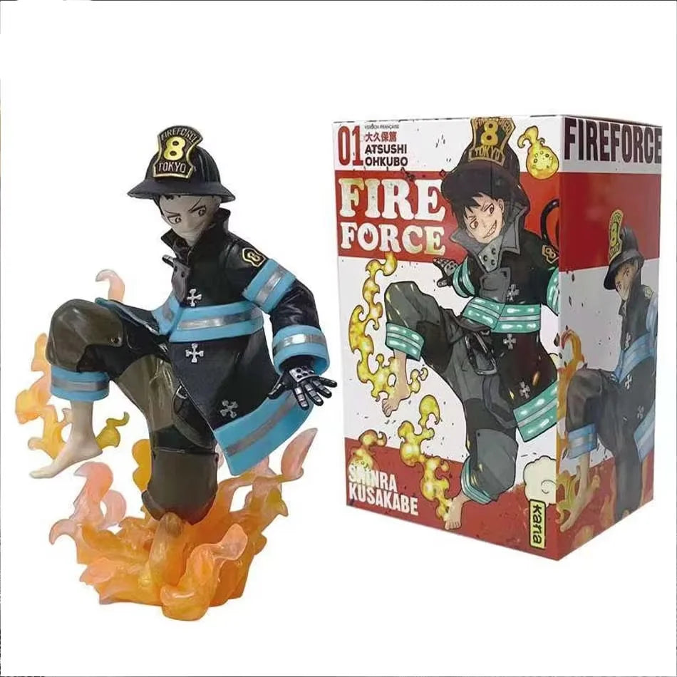 New pretty Enen no Shouboutai Shinra Anime Character Statue Model Collectible Figure Toy Decoration Anime Merchandise Small Gift