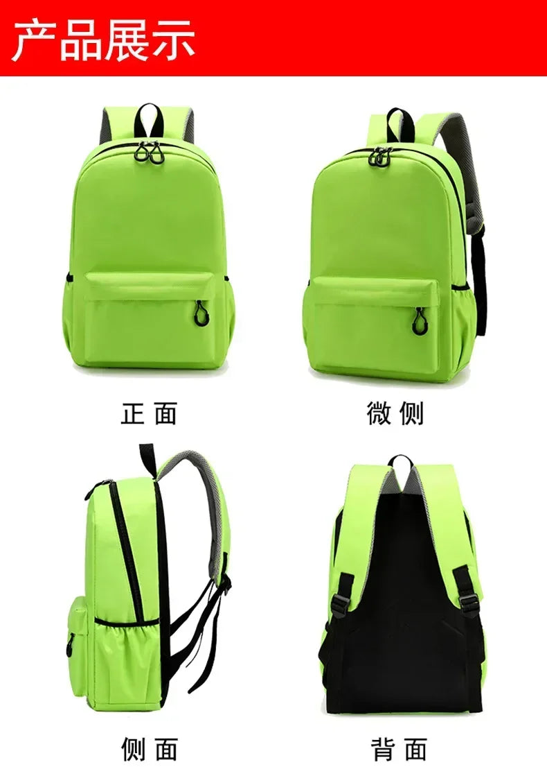Spongebobs Yellow Backpack Cartoon Emote Schoolbag Boy Girl Anime Partern Knapsack Fashion Student Large-capacity Book Bags Gift