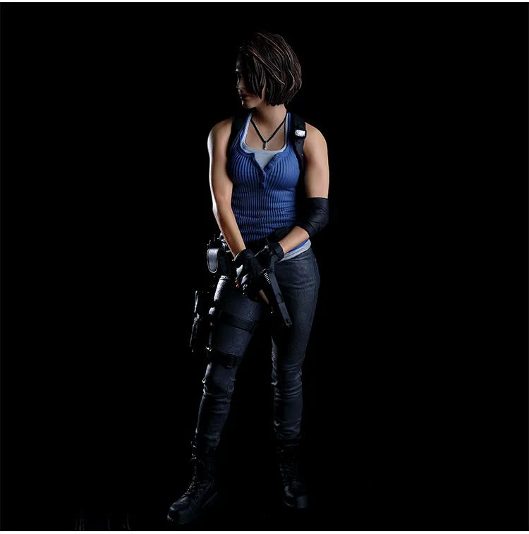 1/6 Jill Valentine Figure Classic Anime Game Female Warrior Action Figures Pvc Anime Desktop Ornament Collect Model Toy Gifts