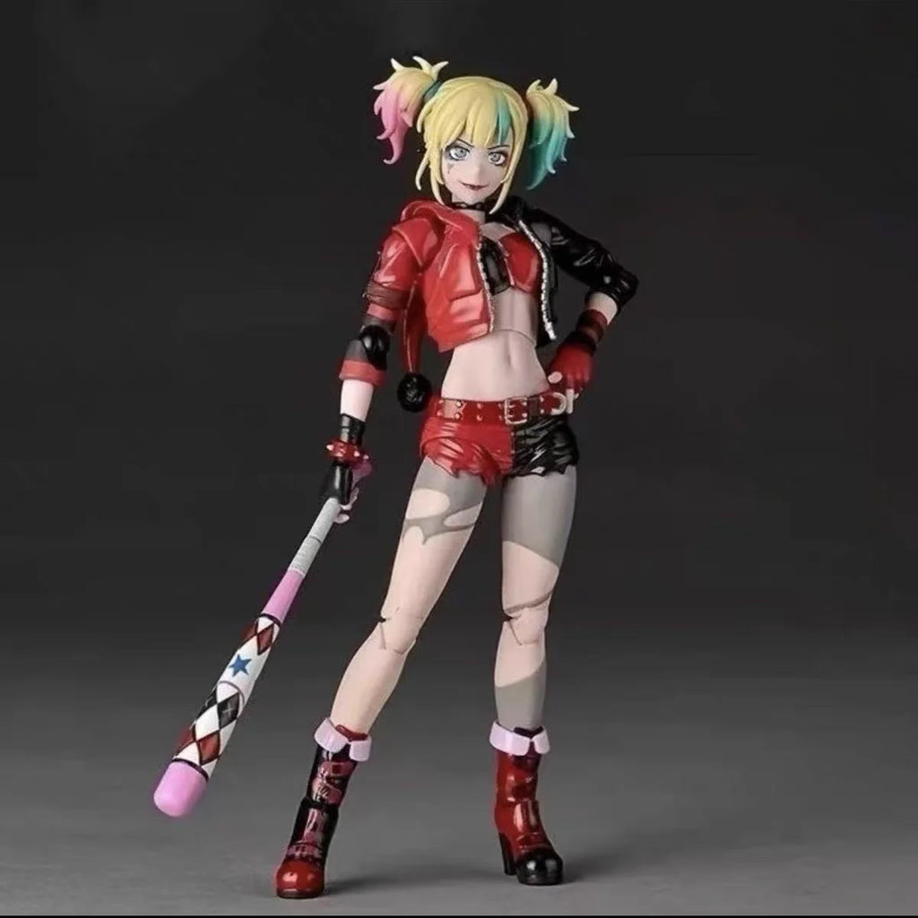 In Stock Kaiyodo Amazing Yamaguchi Revoltech Harley Quinn Suicide Squad From Another World Action Figure Toy Model Gift