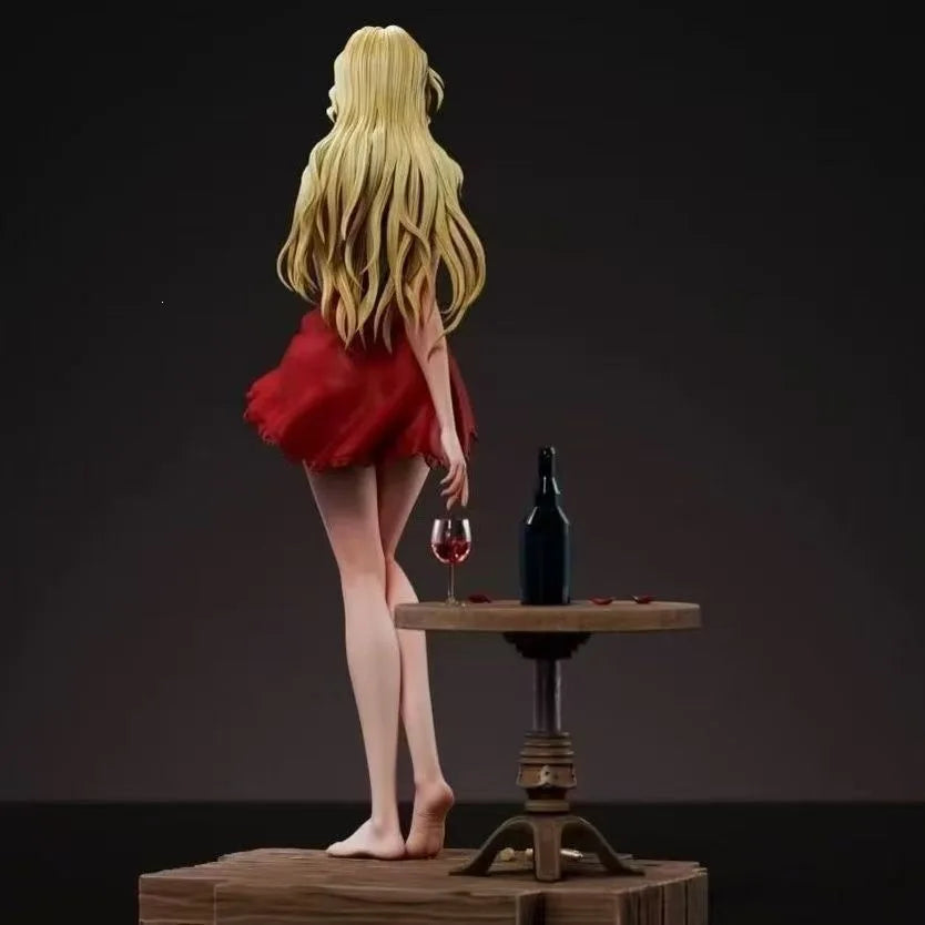JC Anime Figure Vermouth Detective Conan Red Dress Pvc Collectible Model Desktop Ornament For Anime Collection Enthusiasts