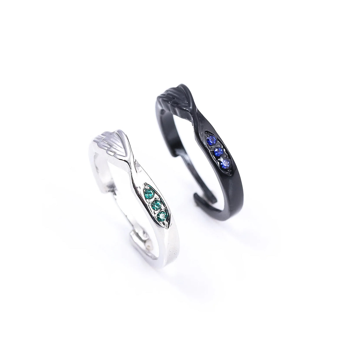 Brdwn Attack on Titan Unisex Eren Jager Mikasa Ackerman Cosplay Halloween Lovers Couple Ring
