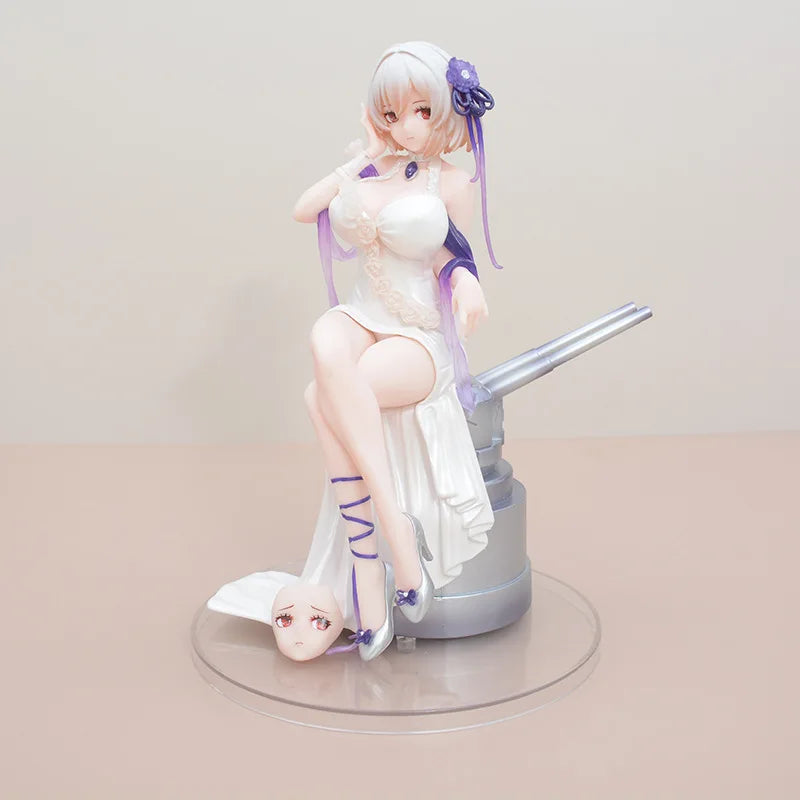 Azur Lane Sirius White Rose Ver. Face-swapped Seated Dress Ship Equipment Figure Model Ornament