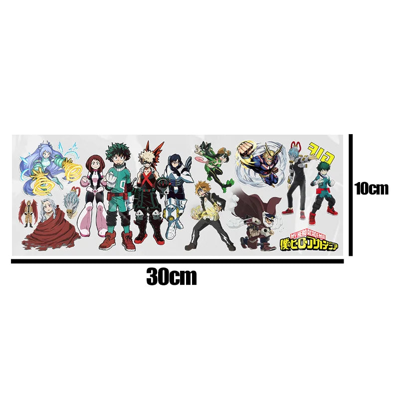 UV DTF Anime HD Sticker Waterdichte DIY My Hero Academia Transfer Sticker Permanent Sticker Water Cup Midoriya Izuku Decorate