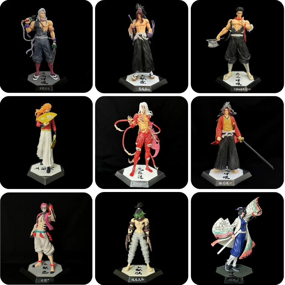 28-30cm Anime Demon Slayer Figure Kibutsuji Muzan Kamado Tanjirou Action Figure Model PVC Toy Peripheral Collection decoration