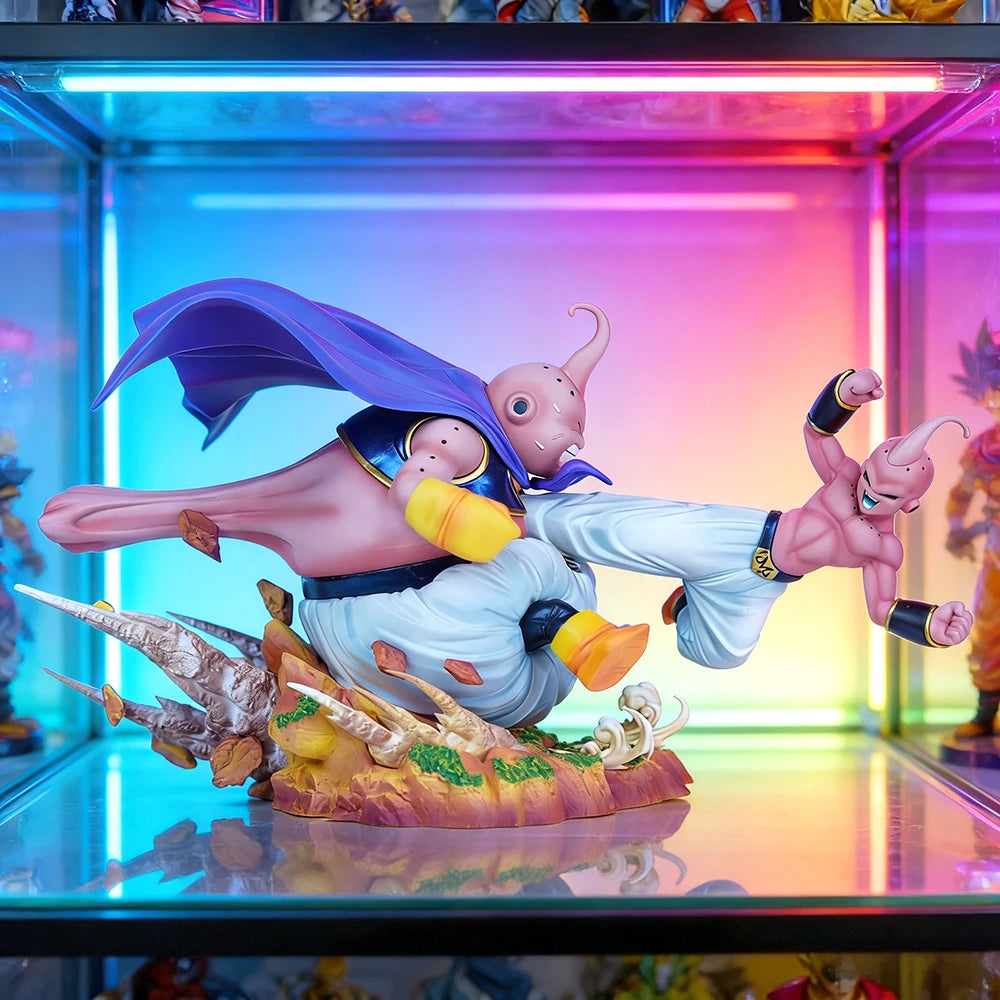 18cm/7.08in Anime Dragon Ball Figure Majin Buu VS Buu Action Figures Pvc Statue Desktop Ornamen Collection Model Toys Gifts