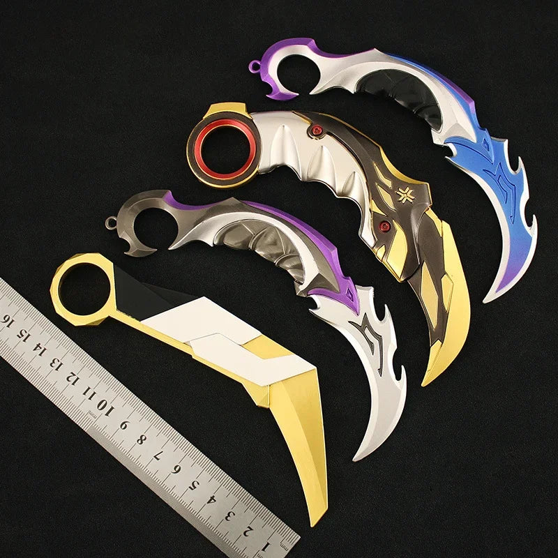 Valorant Melee Knife Toy Sword Figure Karambit Prime Reaver Series VCT Claw Knife Ion Tactical Knives Boys Gifts Game Gifts