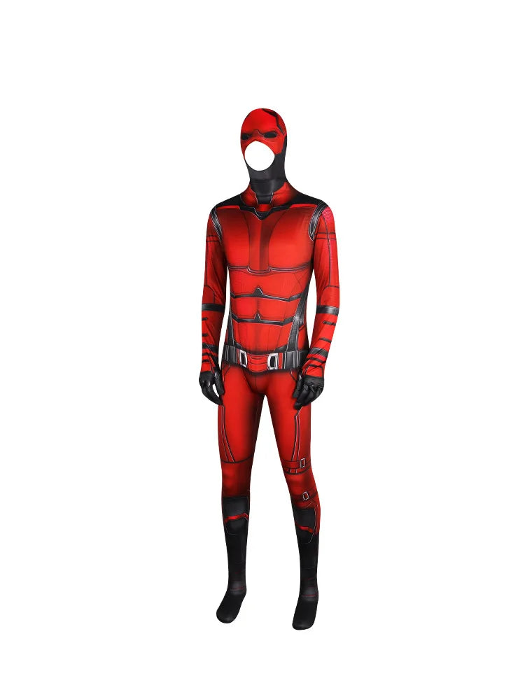 Anime Daredevil Costume Cosplay Spandex Halloween Costume Daredevil Superhero Zentai Suits Men Outfits Bodysuit