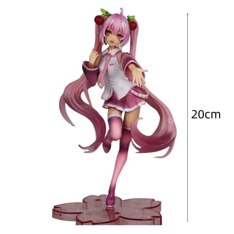 Hatsune Miku Figure Anime Girl Model Desktop Decor Collectible Doll Gift for Fans Future Vocaloid Statue Japanese Kawaii Otaku
