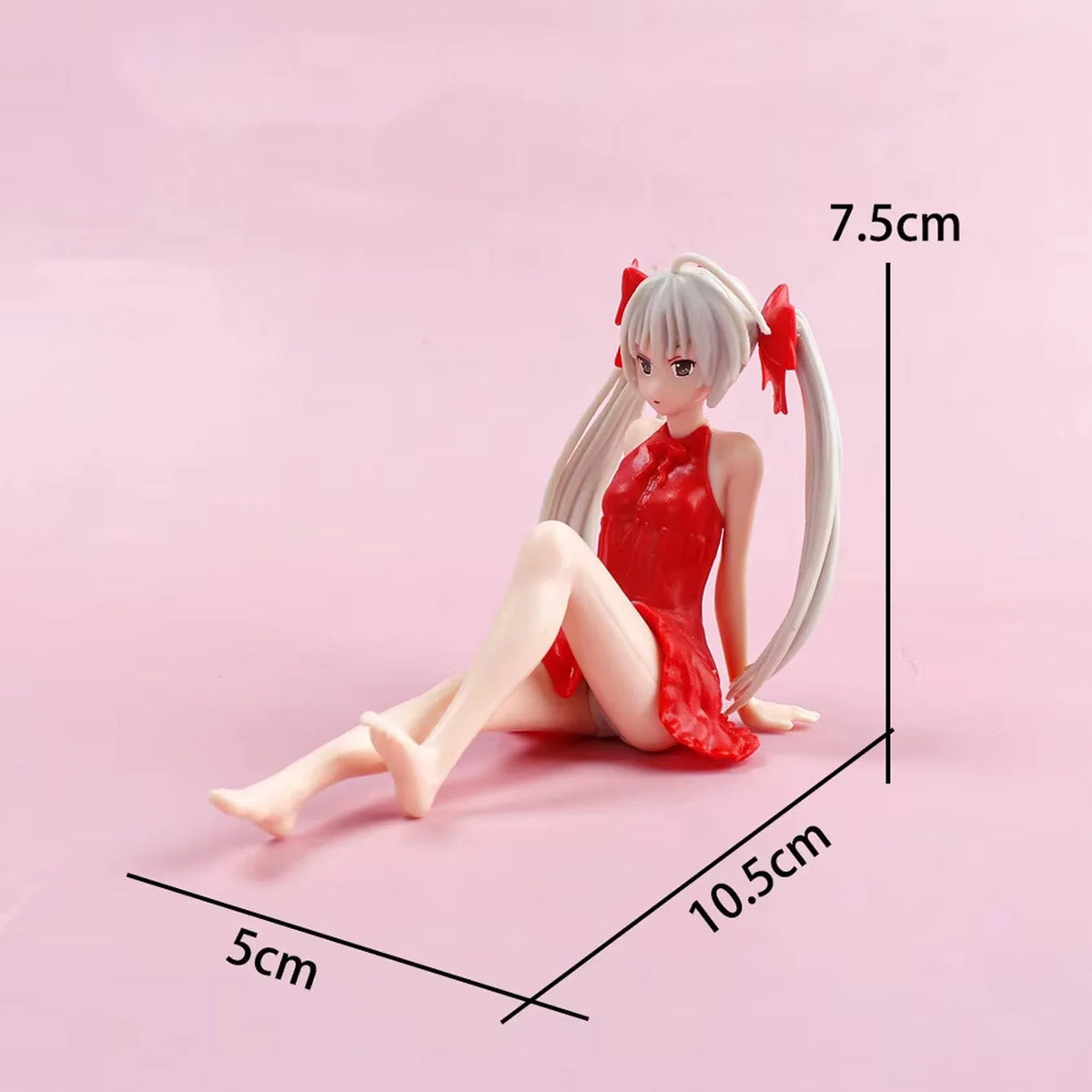 Rem Ram Emilia Anime Character Figure Statue, Detailed Painted Desktop Collectible Ornament for Shelf Display & Gifting