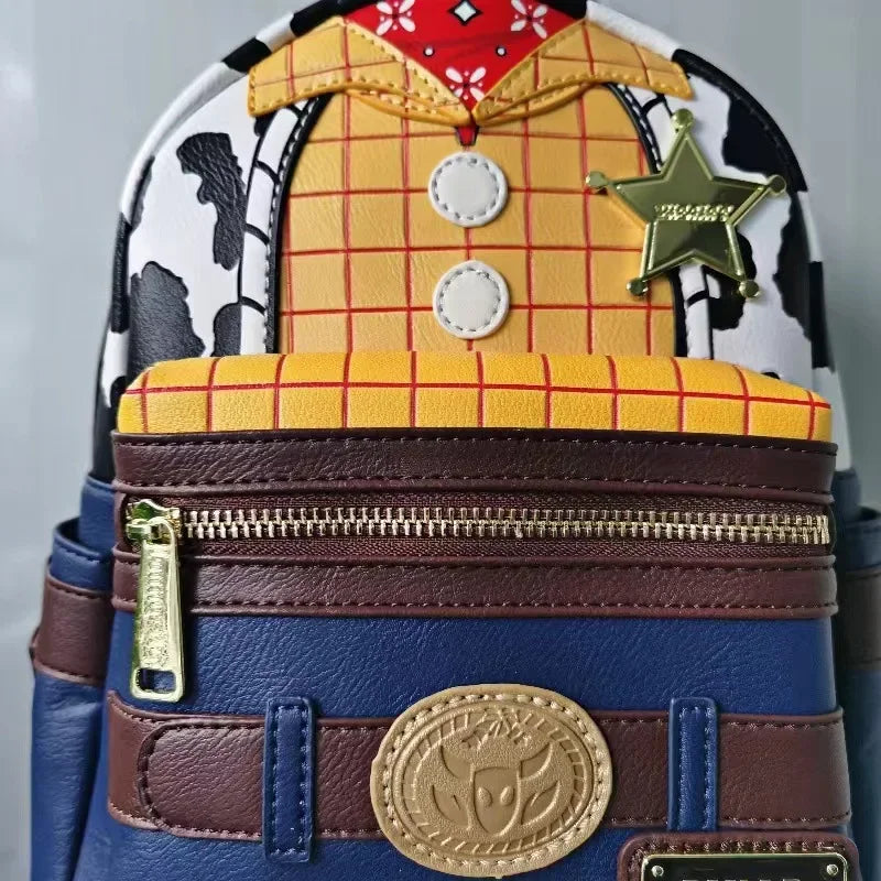 Toy Story Womens Double Strap Shoulder Bag Purse PU Backpack High Quality Cartoon Leisure Children's School Bag Gift